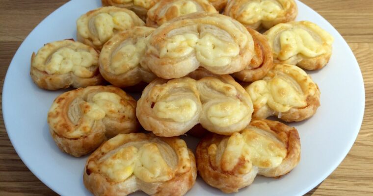 Palmeritas de bacon y edam. Un aperitivo para fiestas