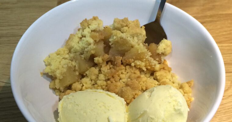 Crumble de manzana