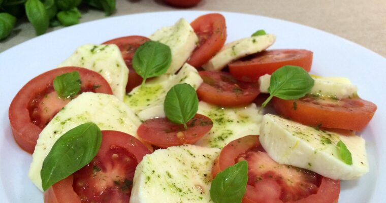 Sencilla ensalada Caprese