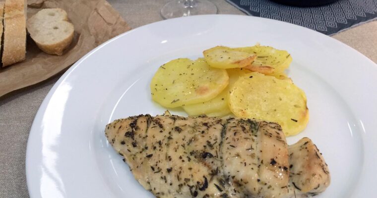 Pollo a las hierbas provenzales