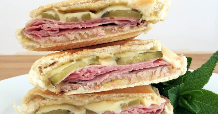 Bocadillo empingao. Sándwich cubano